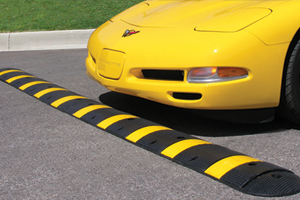 Safety Striped Speed Bump